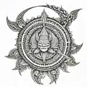 Cambodia Naga Mandala tattoo tattoo design idea