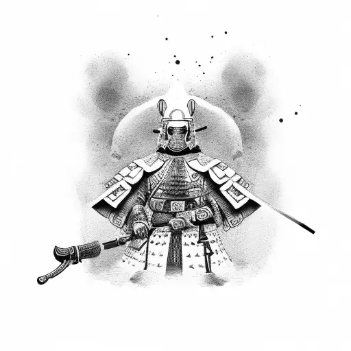 bayonet army samurai  tattoo design idea