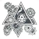 destiny 2 element icons inside tattoo design idea