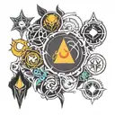 destiny 2 element icons inside tattoo design idea