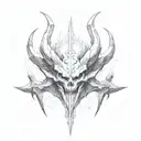 diablo 4 game tattoo design idea
