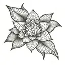 lotus seed of life sacred geometry  tattoo design idea
