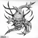 shadow fiend tattoo design idea