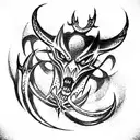 shadow fiend tattoo design idea