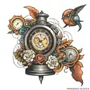 Time Machine tattoo design idea