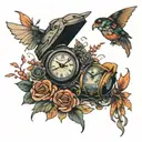 Time Machine tattoo design idea
