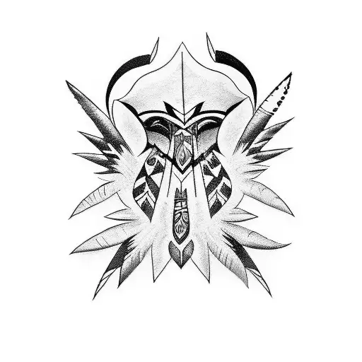 Craft a tattoo that shows indigenous peoples designs in south america tattoo design idea
