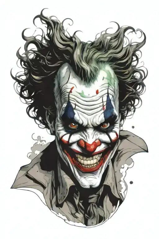 joker gerald summer with a smile tattoo design idea