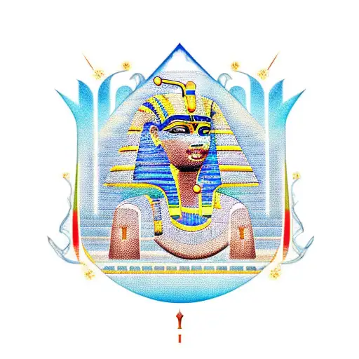 Ancient Egyptian hieroglyphics tattoo design idea