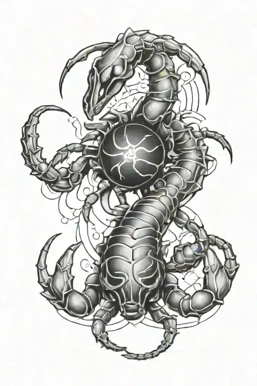 cancer and scorpio zodiac tattoo tattoo design idea