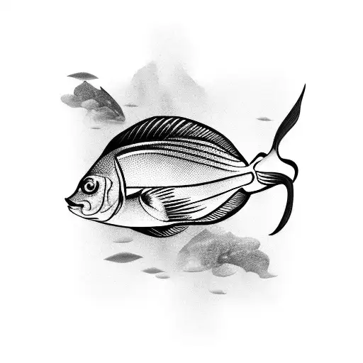 scale Fish tattoo design idea