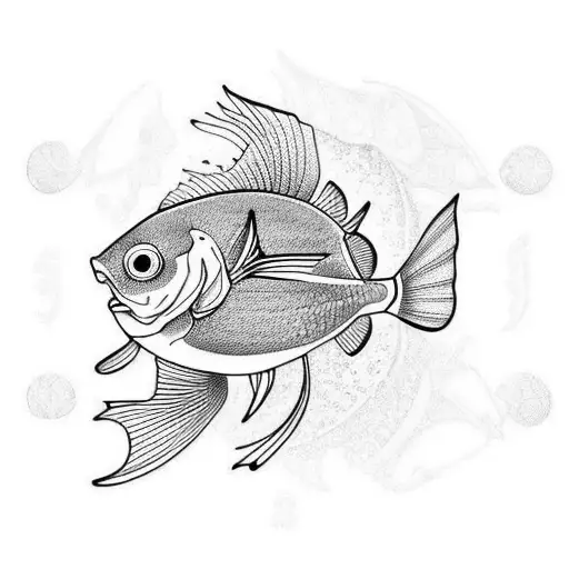 scale Fish tattoo design idea