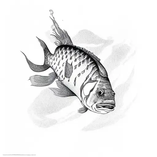 scale ans Fish tattoo design idea
