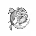 scale Fish tattoo design idea