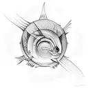 scale ans Fish tattoo design idea