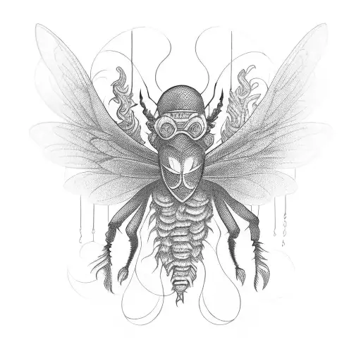 My, my, those eyes like fire I'm a winged insect, you're a funeral pyre tattoo design idea