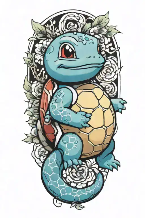 Pokemon Squirtle tattoo design idea