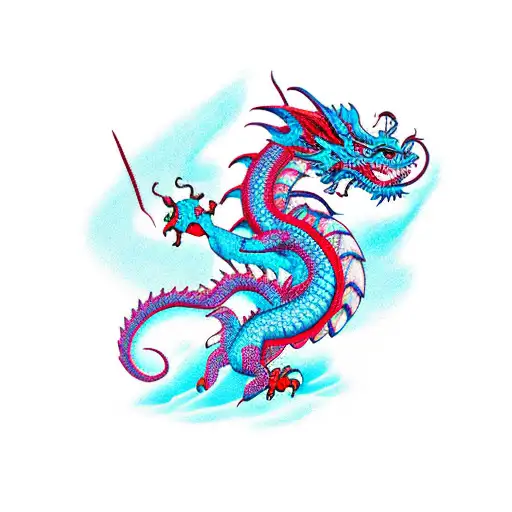 Ouroboro dragon tattoo design idea