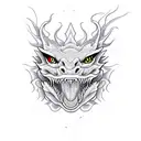 Ouroboro dragon tattoo design idea