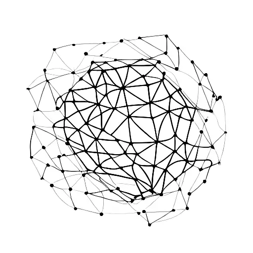 A data graph  inside a cup of coffee tattoo design idea