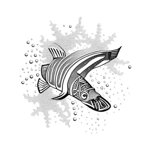 scuba dive tattoo design idea