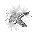 scuba dive tattoo design idea