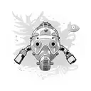 scuba dive tattoo design idea