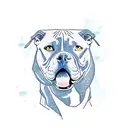 Pitbull tattoo design idea