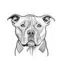 Pitbull tattoo design idea