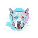 Pitbull tattoo design idea