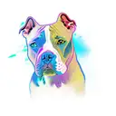 Pitbull tattoo design idea
