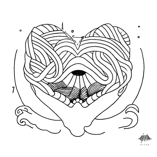 A minimalist tattoo design inspired by the song 'Boy' by offonoff, incorporating mellow vibes and a touch of anime aesthetic tattoo design idea