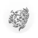 Laurel wreath  tattoo design idea