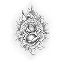 Huesos de la mani tattoo design idea