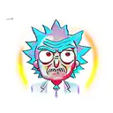 rick and morty tattoo design idea