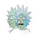 rick and morty tattoo design idea
