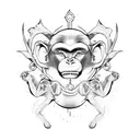 3 monkeys tattoo design idea