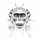 3 monkeys tattoo design idea