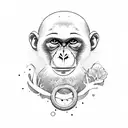 3 monkeys tattoo design idea
