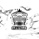 3 playing cards in the background a bottle of jack daniels in front and an ashtray tattoo design idea