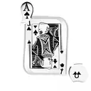 3 playing cards in the background a bottle of jack daniels in front and an ashtray tattoo design idea