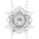 love for book reading,starry nights,solitude and music tattoo design idea