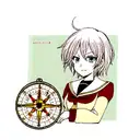 compass and heart tattoo design idea