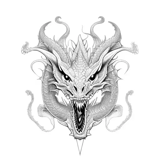 Dragon tattoo design idea