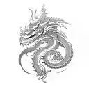 Dragon tattoo design idea