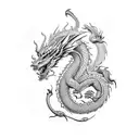 Dragon tattoo design idea