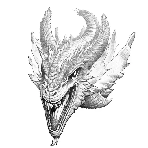 king Ghidorah tattoo design idea