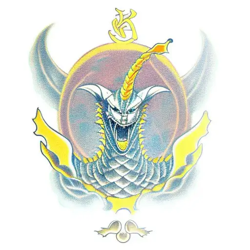 king Ghidorah tattoo design idea