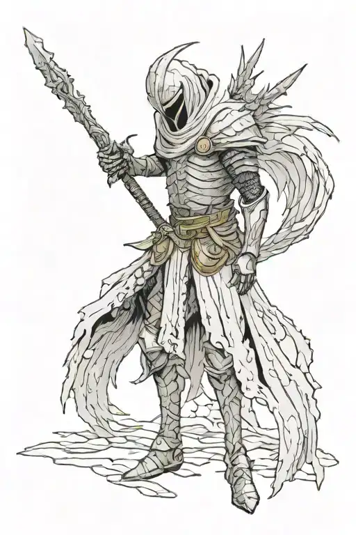 nameless king dark souls 3 tattoo design idea