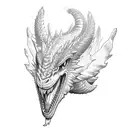 king Ghidorah tattoo design idea